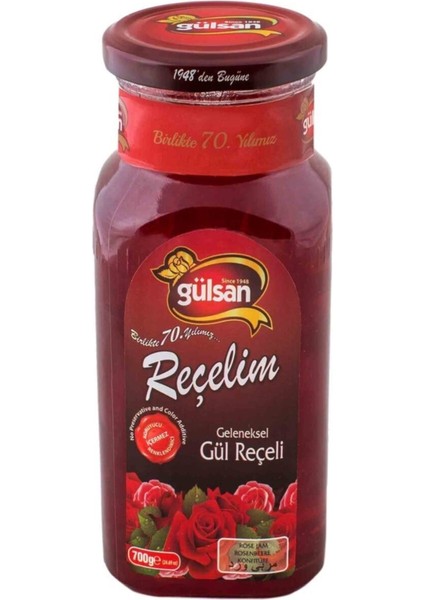 Gül Reçeli 700 G Cam Kavanoz