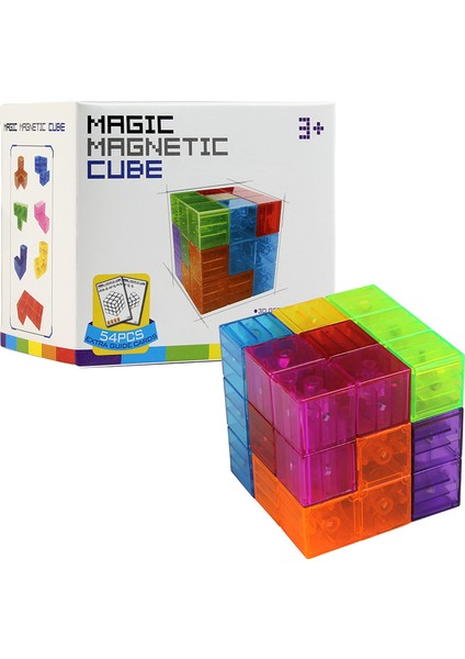 Manyetik Yapı Taşları Çeşitli Rubik Küpü Eğitici Çocuk Oyuncakları (Yurt Dışından)