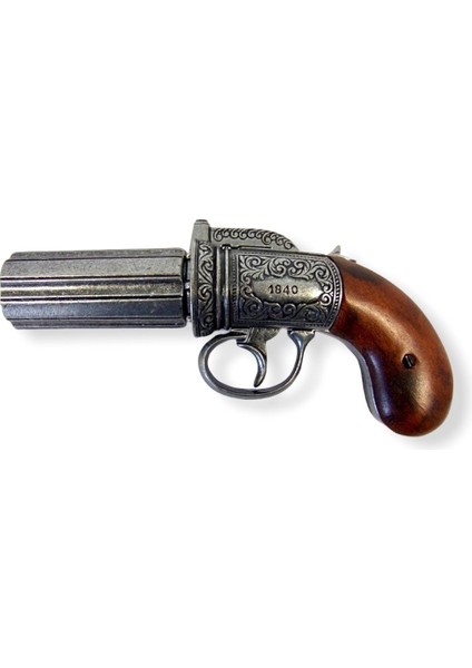 Denix 6 Barrels Pepper-Box Revolver, England 1840