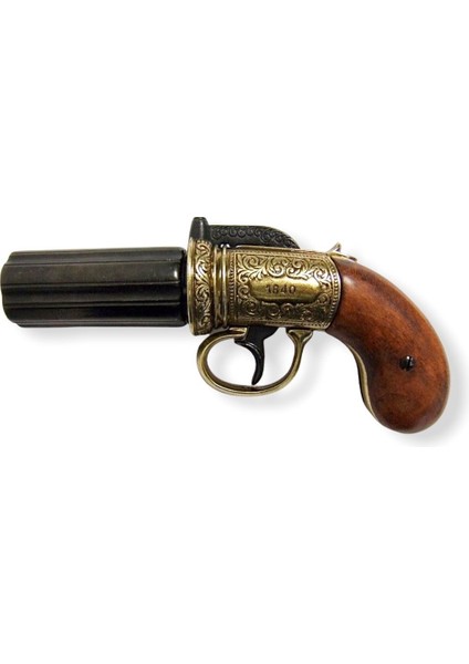 Denix 6 Barrels Pepper-Box Revolver, England 1840