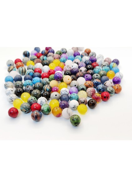 Karışık Doğal Taş 8 mm 50 Adet fiyatları