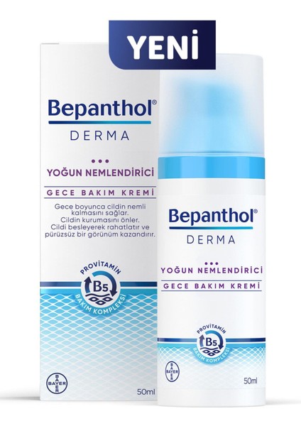 Derma Yoğun Nemlendirici Gece Kremi 50 ml