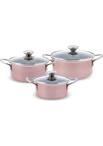 Biogranit 6 Parça Midi Set Rose