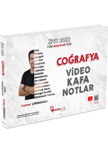 Hoca Kafası Yayınları KPSS 2022 Coğrafya Video Kafa Notlar