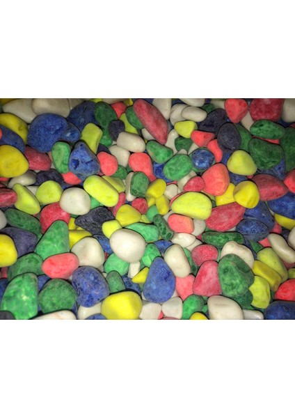 Renkli Taş Dekoratif Taş Renkli 5 Kg