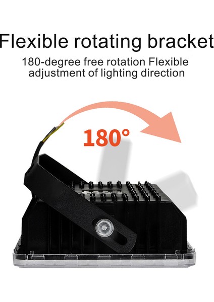 Dış Mekan Su Geçirmez Projektör Rgb Peyzaj Işığı Dış Mekan Spot Işığı 50W (Yurt Dışından)