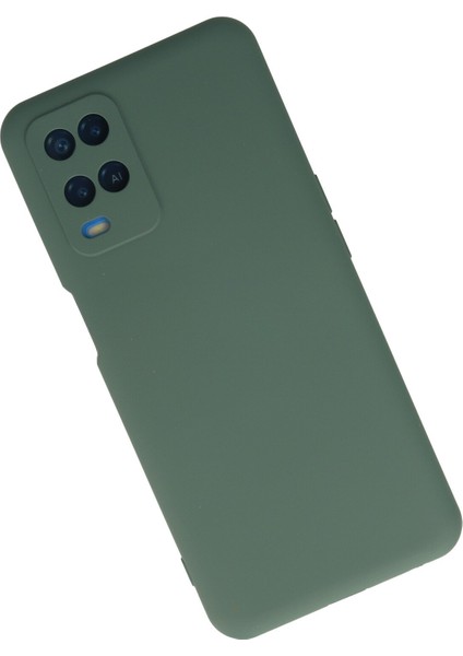 Oppo A54 4g Kılıf Lansman Içi Kadife Lüx Tasarım Silikon Kapak - Koyu Yeşil fiyatları