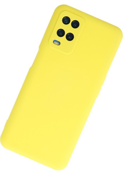 Oppo A54 4g Kılıf Lansman Içi Kadife Lüx Tasarım Silikon Kapak - Sarı fiyatları