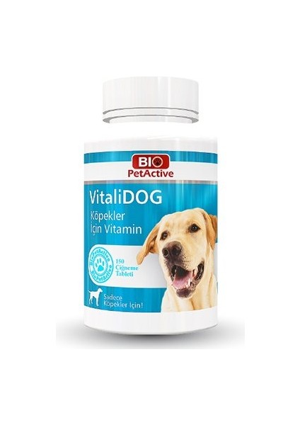 Pet Active Vitalidog Köpekler Için Multivitamin Tableti 150 Adet 75 gr