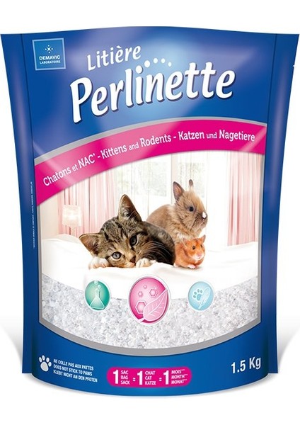 Kitten&rodent Yavru Kedi ve Kemirgen Kristal Kumu 1.5 kg 3.7 Lt