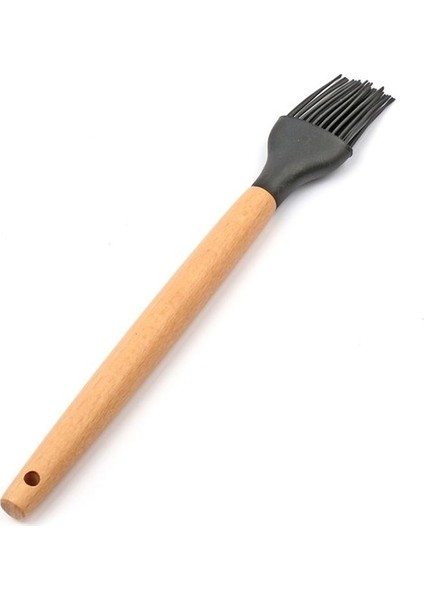 Bambu Saplı Silikon Yumurta Sürme Yağlama Fırçası