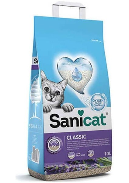 Classic Lavantalı Oksijen Kontrollü Emici Kedi Kumu 10 Lt fiyatları