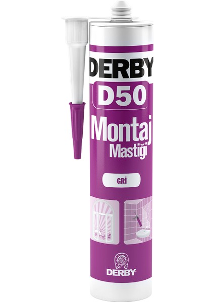 D50 Montaj Mastiği Gri - 500g