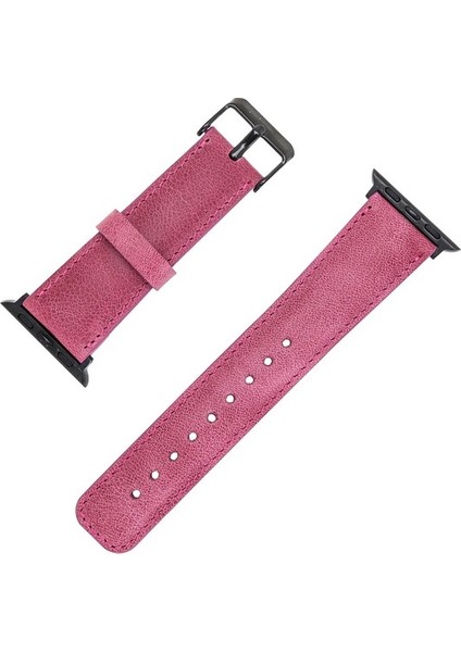 Apple Watch Uyumlu Deri Kordon 38-40MM TN08 Pembe fırsatları