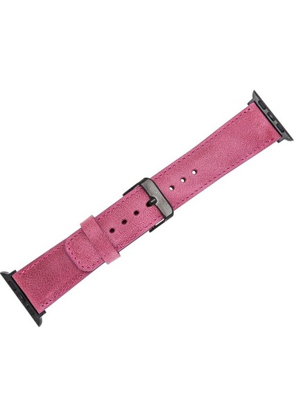 Apple Watch Uyumlu Deri Kordon 38-40MM TN08 Pembe indirimleri