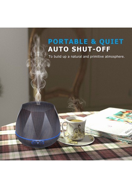 550 ml Uzaktan Kumandalı Büyük Kapasiteli Hava Nemlendirici Siyah (Yurt Dışından) fırsatları