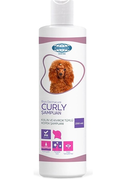 Biyo Dermacure Curly Köpek Şampuanı 250 ml