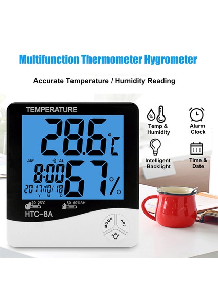 Dijital Higrometre Termometre Iç Sıcaklık Monitörü (Yurt Dışından) fiyatları