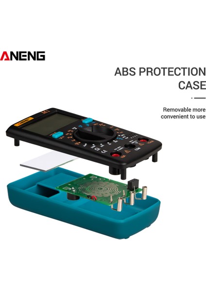 M1 El Dijital Multimetre LCD Arka Yüksek Hassasiyetli (Yurt Dışından)