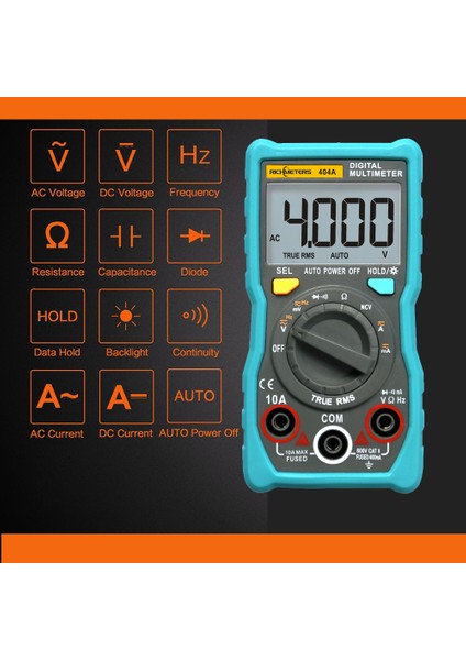 Rıchmeters 404A Dijital Multimetre Otomatik Değişen (Yurt Dışından) modelleri