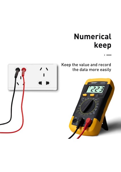 Aneng Dijital LCD Voltmetre - Sarı (Yurt Dışından)