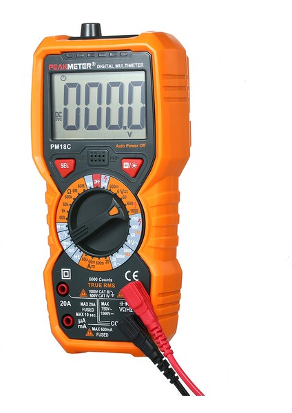 PM18C True Rms Çok Fonksiyonlu Dijital Multimetre (Yurt Dışından)