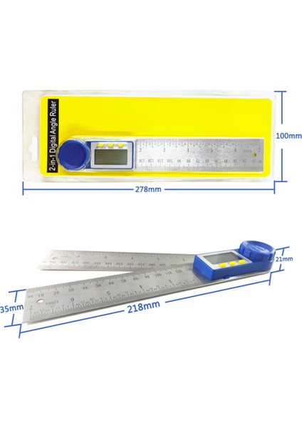 Beauty Life Dijital Açıölçer 200MM 7 Inç Dijital Açı Bulucu Açıölçer  (Yurt Dışından)