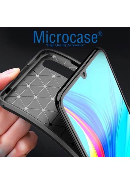 Huawei P Smart S / Y8P Maxy Serisi Carbon Fiber Silikon Tpu Kılıf - Siyah fırsatları