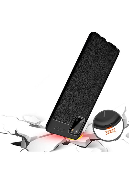 Samsung Galaxy Note 10 Lite - A81 - M60S Leather Tpu Silikon Kılıf - Siyah fırsatları