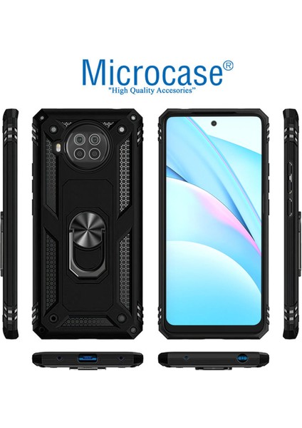Xiaomi Mi 10T Lite Anka Serisi Yüzük Standlı Armor Kılıf - Siyah fırsatları