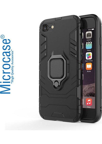 iPhone Se 2020 Batman Serisi Yüzük Standlı Armor Kılıf - Siyah fiyatları