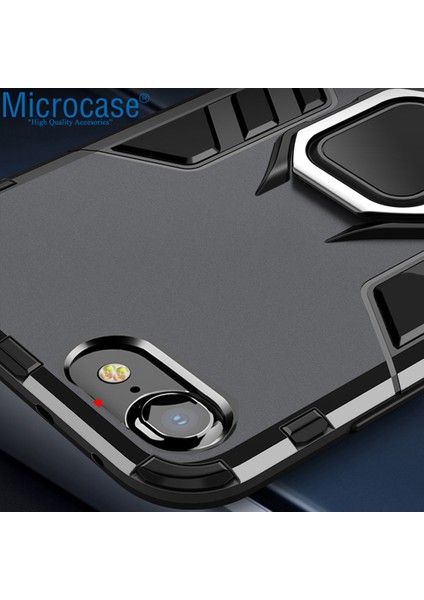 iPhone Se 2020 Batman Serisi Yüzük Standlı Armor Kılıf - Siyah modelleri