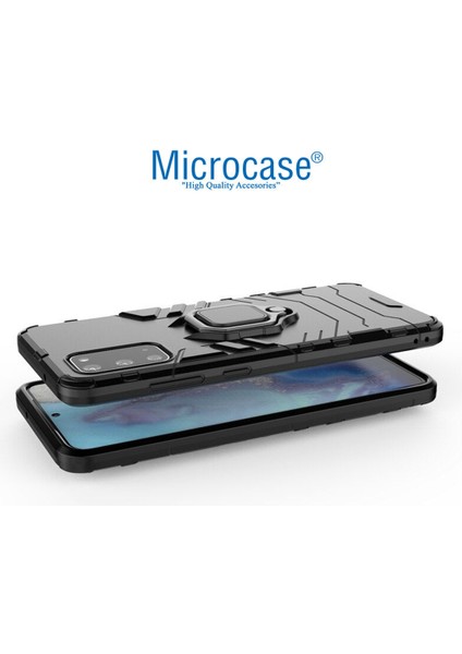 Samsung Galaxy S20 Batman Serisi Yüzük Standlı Armor Kılıf - Siyah modelleri