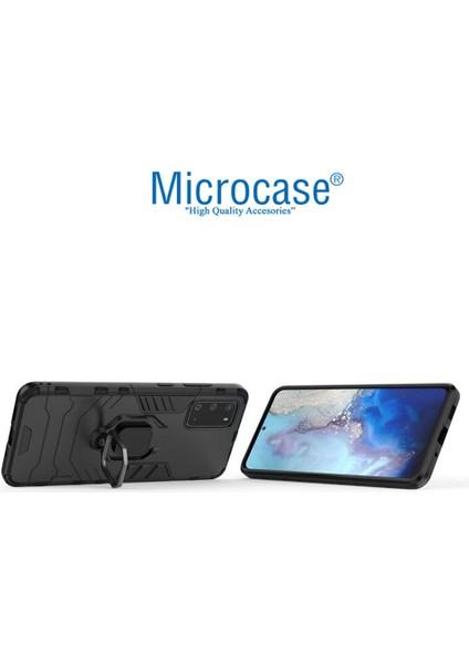 Samsung Galaxy S20 Batman Serisi Yüzük Standlı Armor Kılıf - Siyah fırsatları