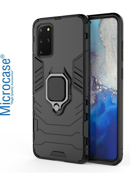 Samsung Galaxy S20 Plus Batman Serisi Yüzük Standlı Armor Kılıf - Siyah fiyatları