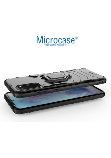 Samsung Galaxy S20 Plus Batman Serisi Yüzük Standlı Armor Kılıf - Siyah modelleri