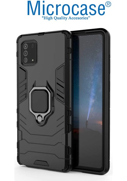 Samsung Galaxy S10 Lite Batman Serisi Yüzük Standlı Armor Kılıf - Siyah fiyatları