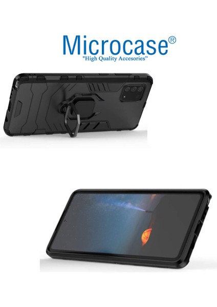 Samsung Galaxy S10 Lite Batman Serisi Yüzük Standlı Armor Kılıf - Siyah modelleri