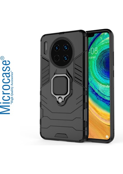 Huawei Mate 30 Batman Serisi Yüzük Standlı Armor Kılıf - Siyah fiyatları