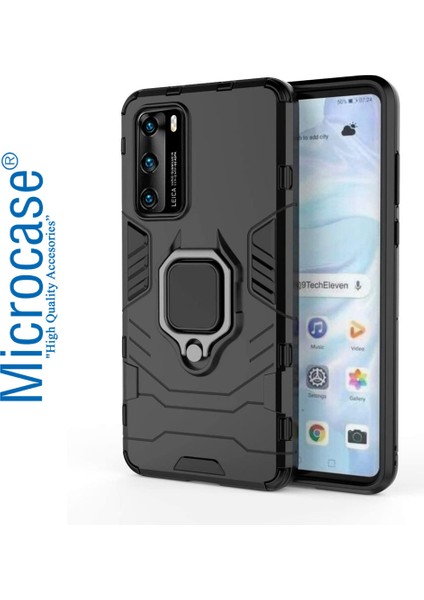 Huawei P40 Batman Serisi Yüzük Standlı Armor Kılıf - Siyah fiyatları