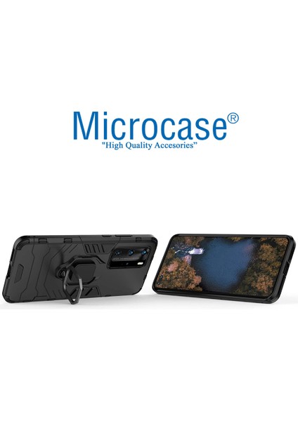 Huawei P40 Pro Batman Serisi Yüzük Standlı Armor Kılıf - Siyah fırsatları