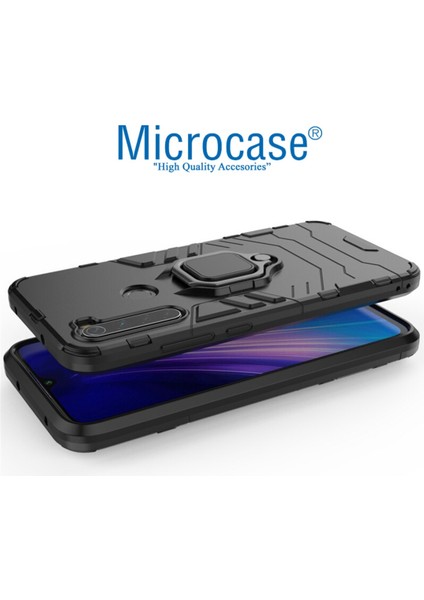 Xiaomi Redmi Note 8 Batman Serisi Yüzük Standlı Armor Kılıf- Siyah fiyatları