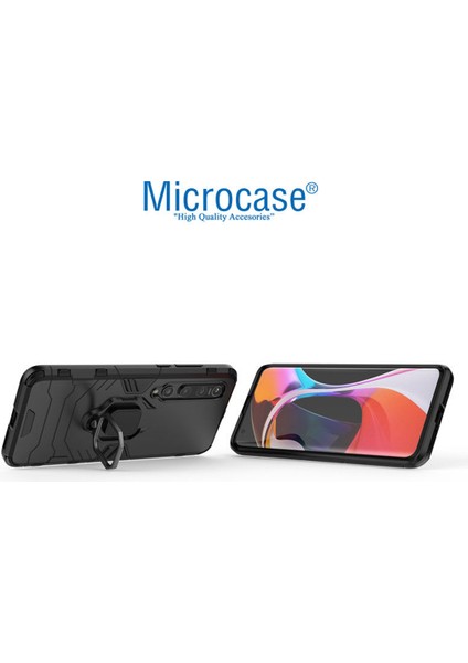 Xiaomi Mi 10 Batman Serisi Yüzük Standlı Armor Kılıf - Siyah fırsatları