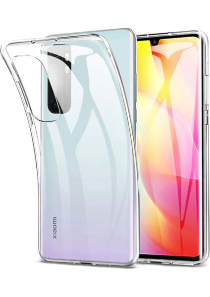 Xiaomi Mi Note 10 Lite Ince 0.2 mm Soft Silikon Kılıf - Şeffaf