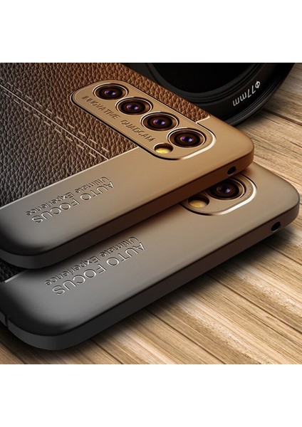 Oppo Reno 4 Pro (4g) Leather Tpu Silikon Kılıf - Siyah