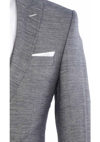 Slimfit Yelekli Drop 6 Takım-Gri