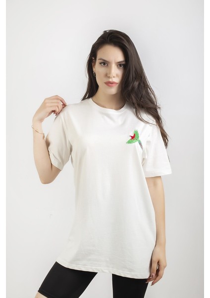 Ekru Kadın T-Shirt