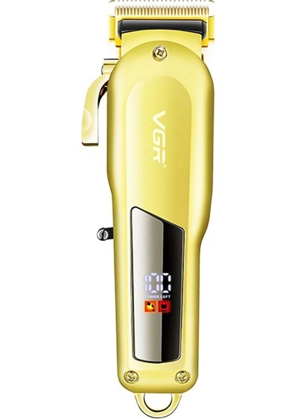 V-278 10 W USB Metal Elektrikli Saç Kesme LED Dijital Ekran (Altın) (Yurt Dışından)
