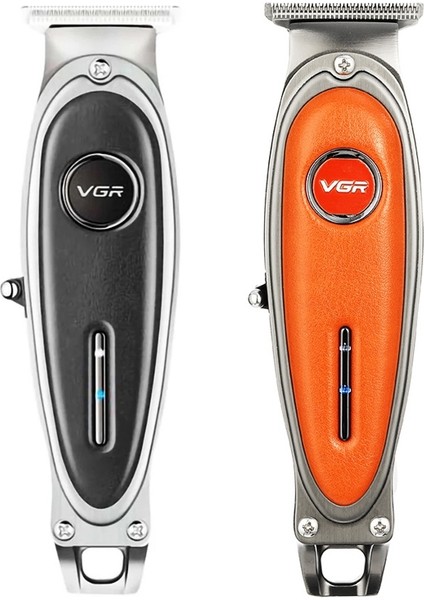 V-262 5 W USB Metal Deri Profesyonel Saç Kesme (Siyah) (Yurt Dışından)