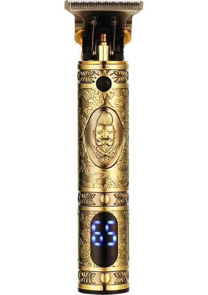 V-228 5 W USB Retro Oyma Saç Kesme LED Dijital Ekran (Bronz) (Yurt Dışından)